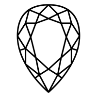 Pear Cut Black Diamond