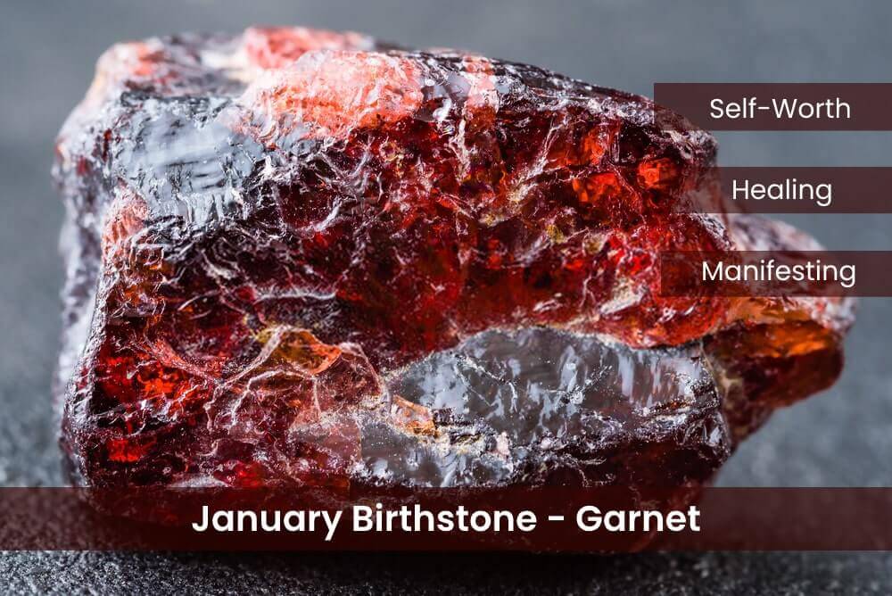 Red Garnet Stone - Excellent Cut January Birthstone USA - Gem Stone