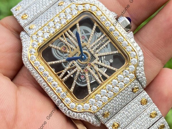 Iced-Out-Cartier-Skeleton-Diamond-Watch