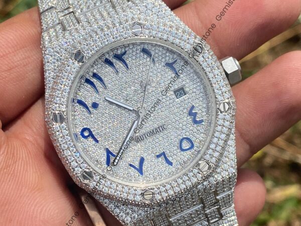 Iced Out Moissanite Ap Watch