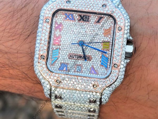 Iced-Out-Moissanite-Watch