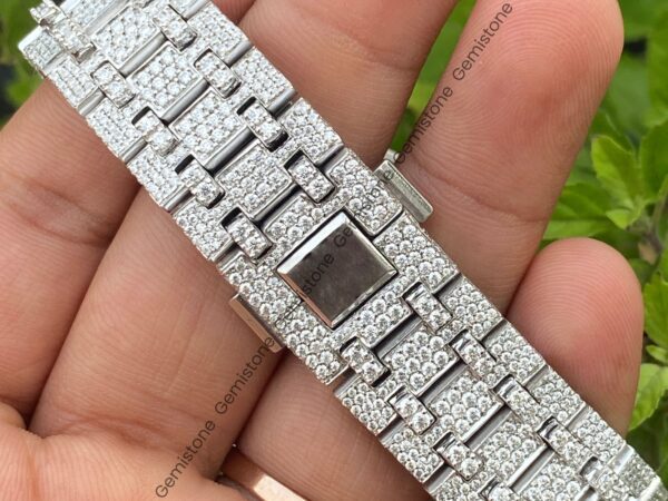 Stainless Steel Moissanite Watch