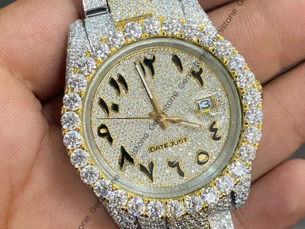 Two Tone Full Iced Out Watch