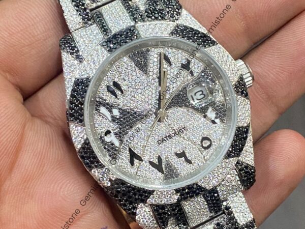 Black & White Diamond Watch