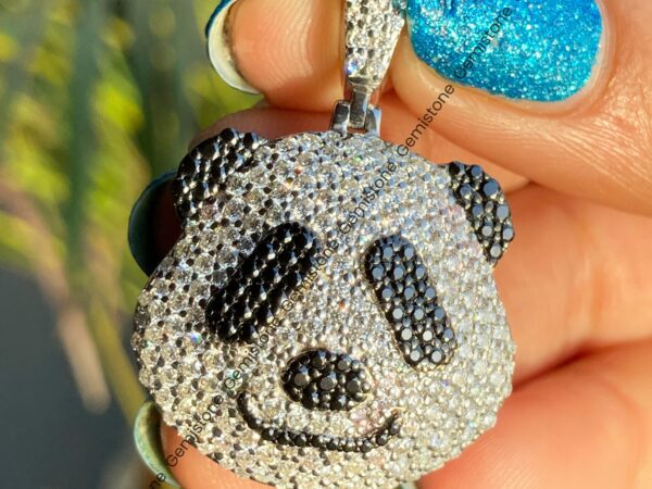 Iced Out Panda Face Pendant