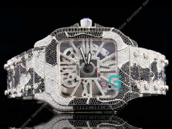 Black White Diamond Watch For Men