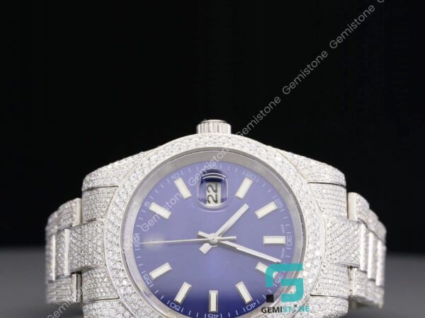 Blue Dial Diamond Watch