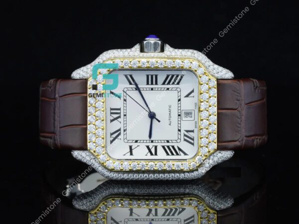 Leather Belt Diamond Watch