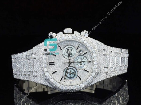 Multi Dial Moissanite Diamond Watch