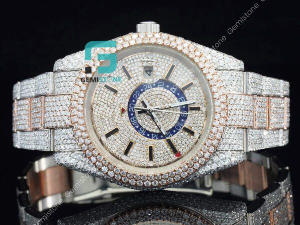 Sky dweller Moissanite Watch